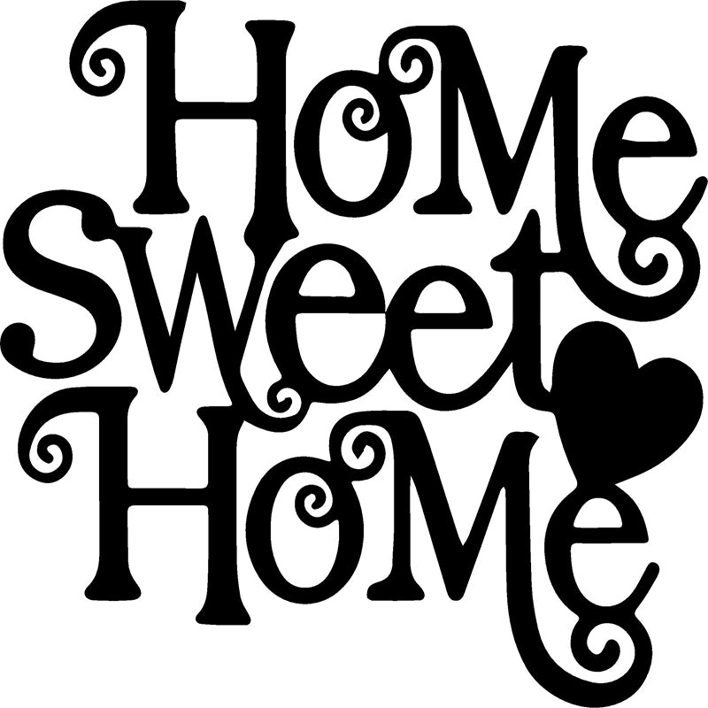 home sweet home sign clipart