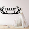 Antlers Personalized - Metal Sign