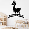 Baby Llama Personalized - Metal Sign