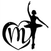 Ballerina Monogram - Metal Sign