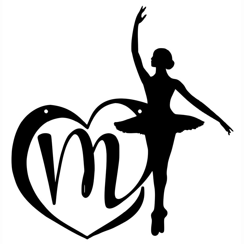 Ballerina Monogram - Metal Sign