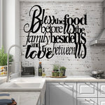 Bless the food before us the family beside us and the love between us - Metal Sign