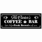 Coffee Bar Personalized - Metal Sign