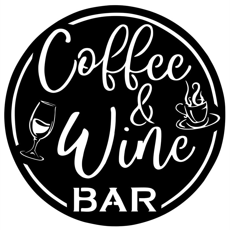 Coffee & Wine - Metal Sign