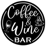 Coffee & Wine - Metal Sign