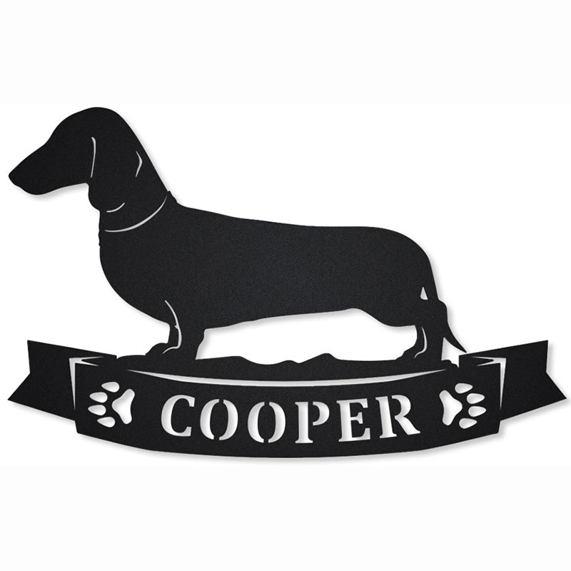 Dachshund Personalized - Metal Sign