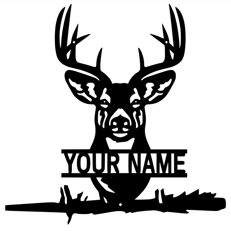 Deer Stake Personalized - Metal Sign