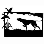 Duck Hunting With Bird Dog - Metal Art