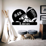 Football Personalized - Metal Sign