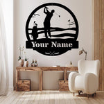 Golf Welcome Personalized - Metal Sign