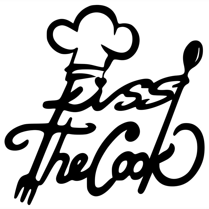Kiss The Cook - Metal Sign