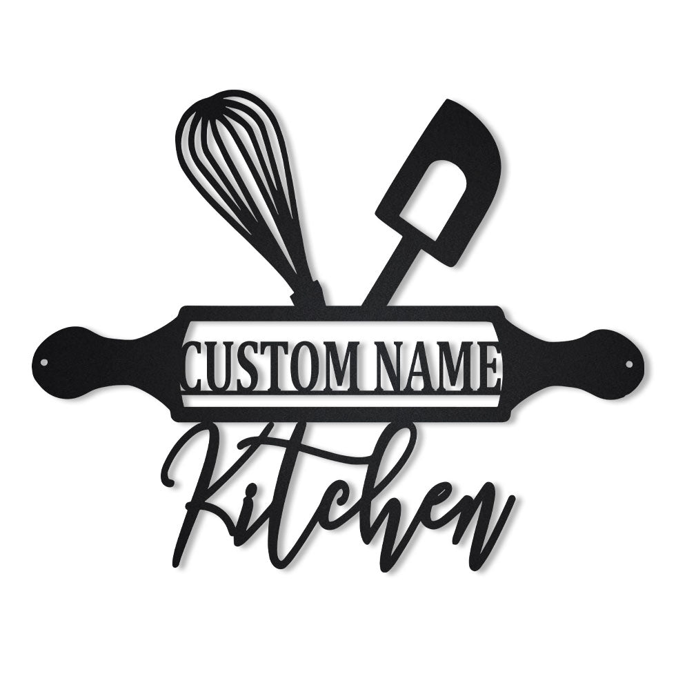 Kitchen Sign Personalized - Metal