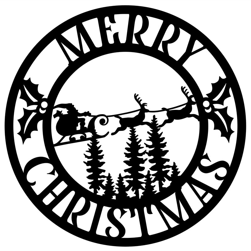 Merry Christmas II - Metal Art